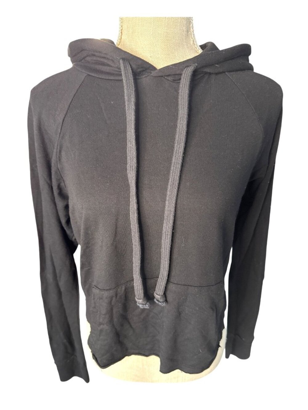 Glyder Black Cropped Hoodie XS